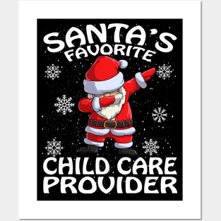 Santas Favorite Child Care Provider Christmas Posters and Art